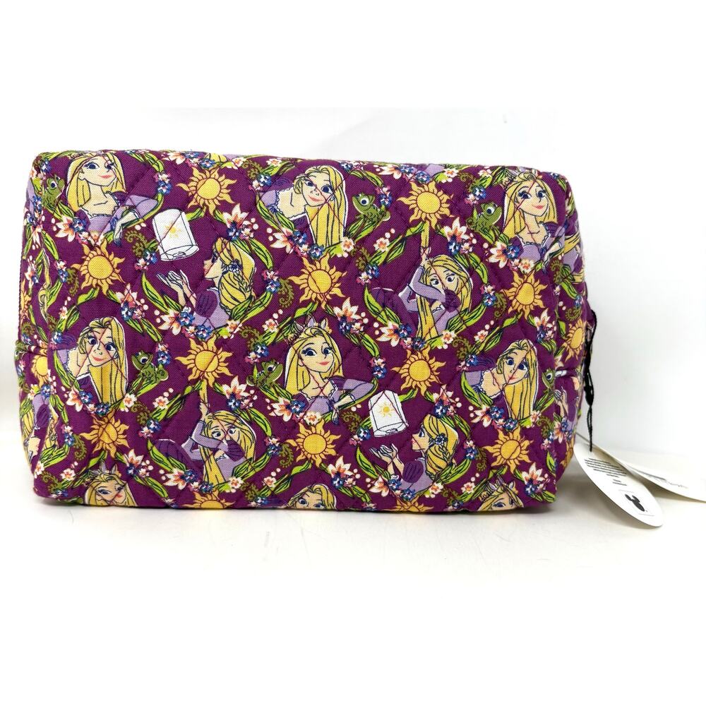Vera Bradley Rapunzel Climbing Ivy Makeup Essential Medium Cosmetic Bag Pouch